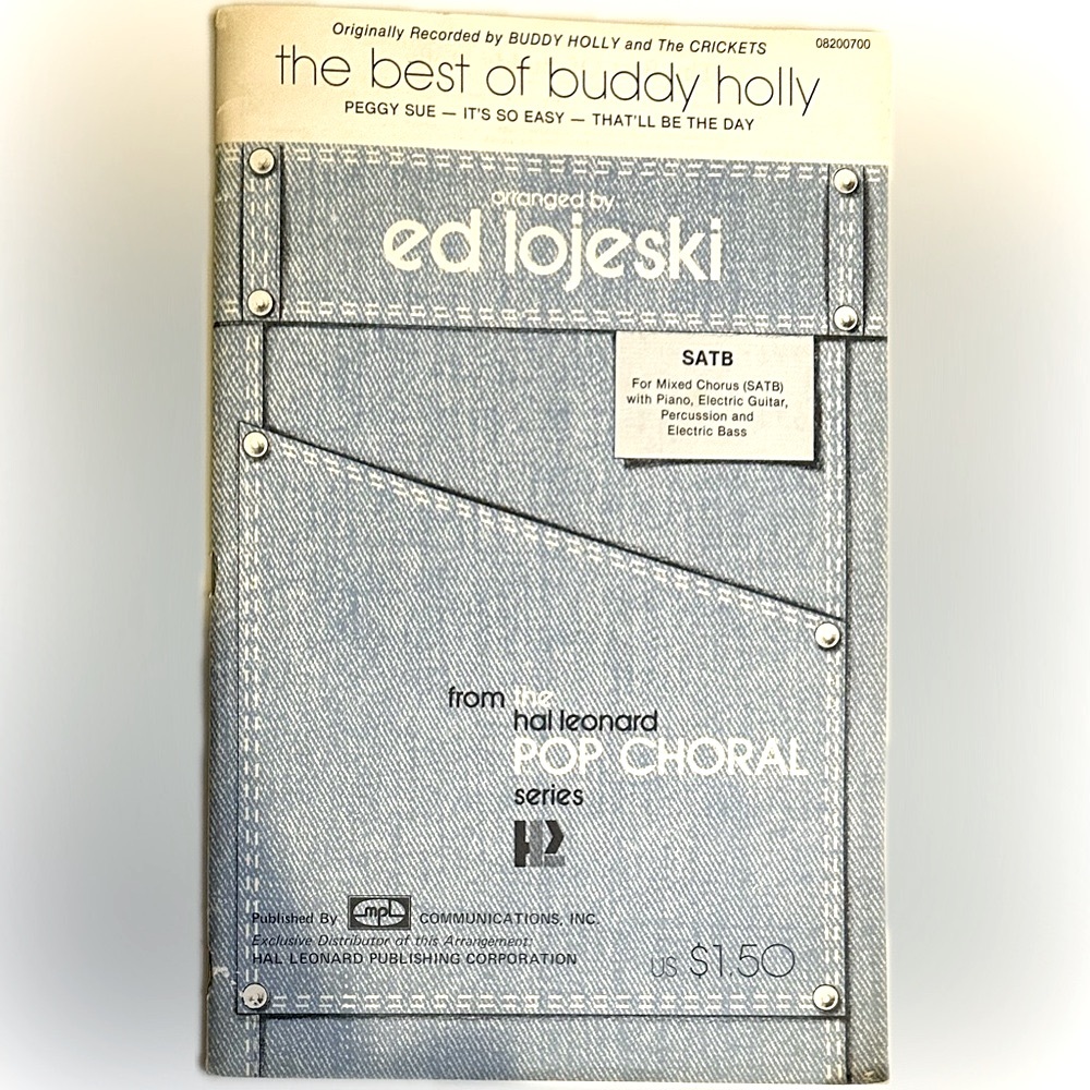 VTG BUDDY HOLLY SHEET MUSIC PEGGY SUE ITS SO EASY THAT’LL BE THE DAY HAL LEONARD